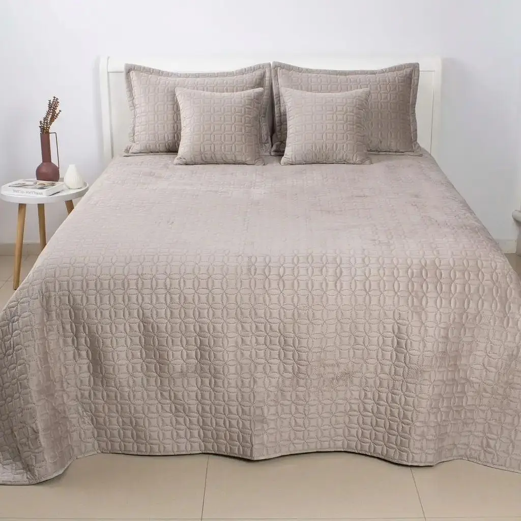 Покривало ТЕП Velour Мозаїка 150x210 см пісочний (4-00515_36192) - фото 2
