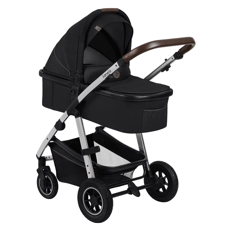 Універсальна коляска Lionelo Amber 2в1 Black Silver (LO-AMBER BLACK SILVER (2in1)) - фото 3