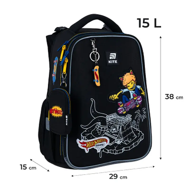 Портфель Kite Education 531 Hot Wheels Skate (HW25-531M) - фото 2