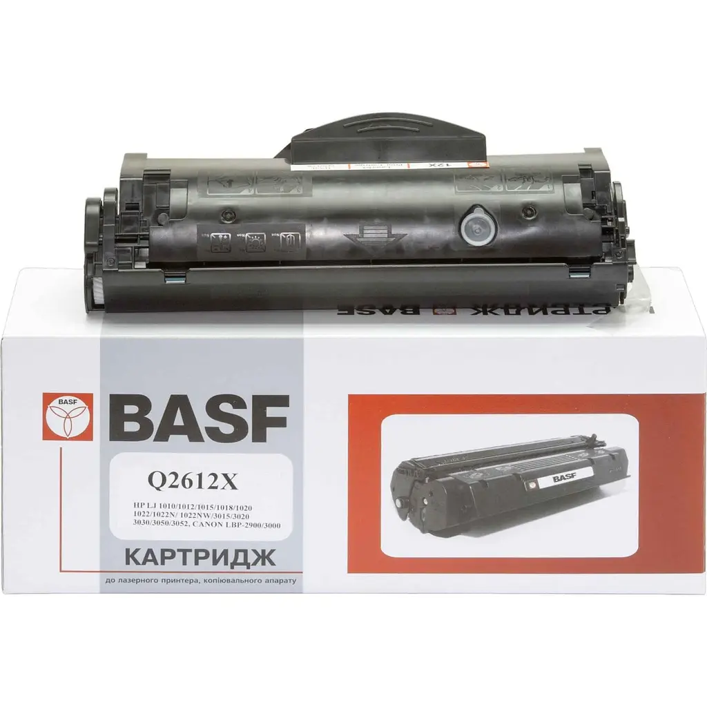 Картридж тон. BASF для HP LJ 1010/1020/1022 аналог Q2612X Black ( 3000 ст.) (BASF-KT-Q2612X)