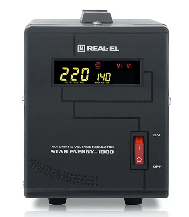 Стабілізатор REAL-EL Stab Energy-1000 Black (EL122400012) - фото 5