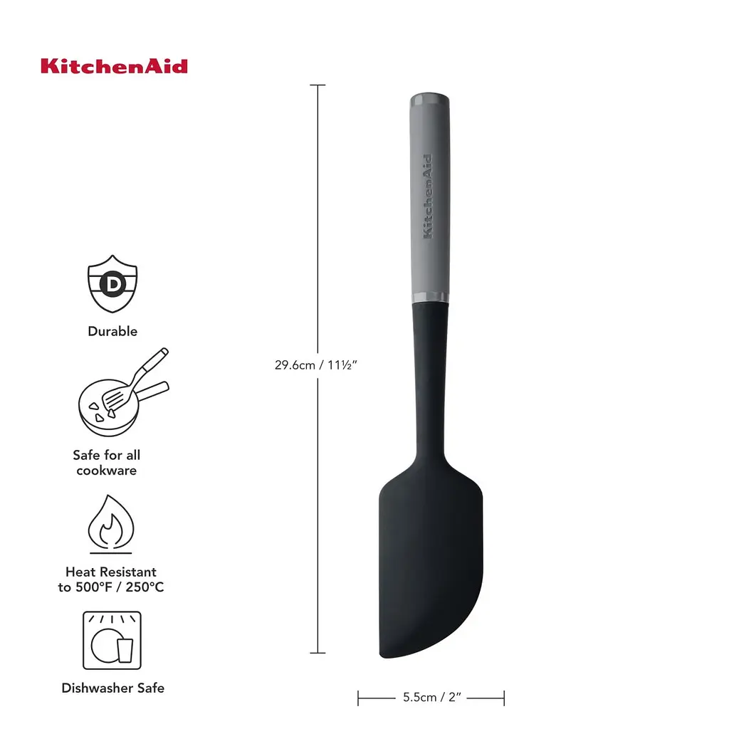 Лопатка для тіста KitchenAid Coreline, 30 см, сірий (KAS031OHCGG) - фото 2