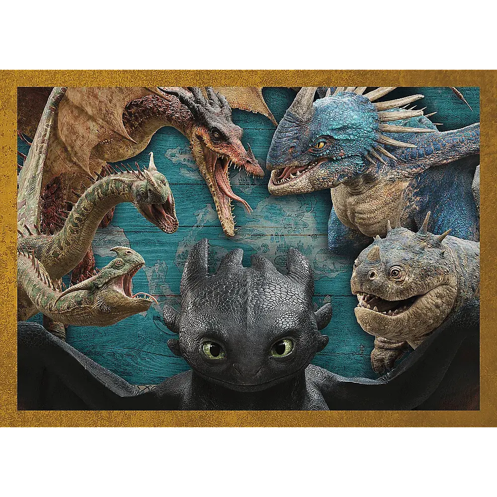 Пазл 4 в 1 Как приручить дракона. Дни Дракона - 207 шт. TREFL 34678 - фото 4