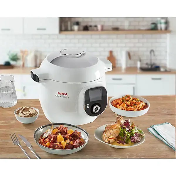 Мультиварка Tefal Cook4Me+ CY851130 6л 1600Вт 6 программ приложение 150 рецептов бело-серая - фото 6