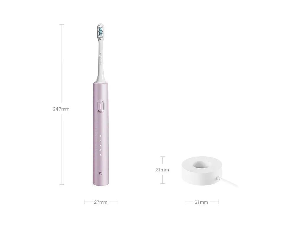 Электрическая зубная щетка Xiaomi Electric Toothbrush T302 Romantic Purple [85571] - фото 11
