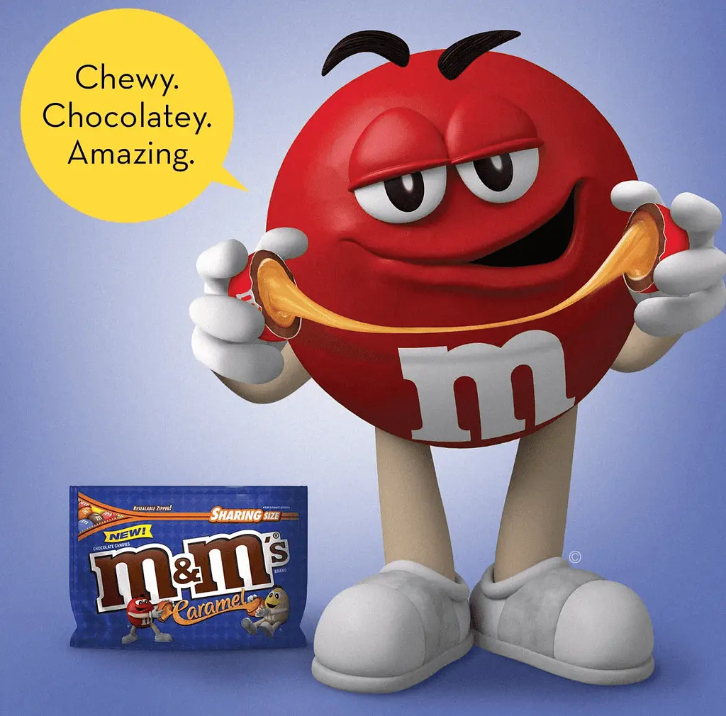 Драже M&M's Caramel Milk Chocolate Candy 488.8г - фото 3
