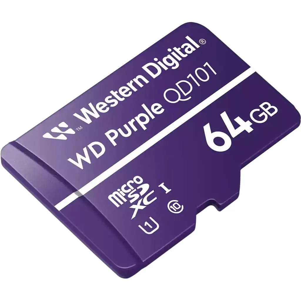 Карта пам'яті WD QD101 microSDXC 64GB Class 10 UHS-I U1 V10 (R-100 MB/s) Purple (WDD064G1P0C) [174208] - фото 2