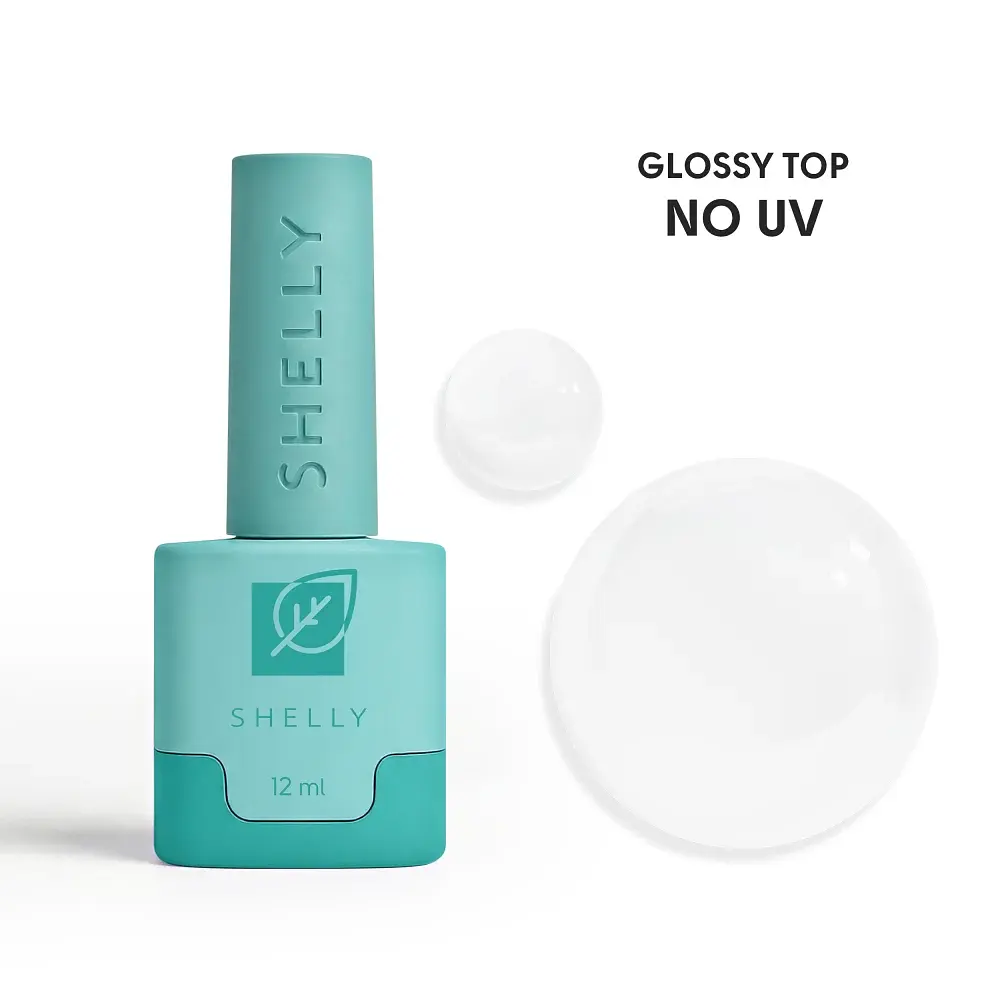 Топ для гель-лаку без липкого шару без УФ фільтрів Glossy Top No UV Shelly 12 мл