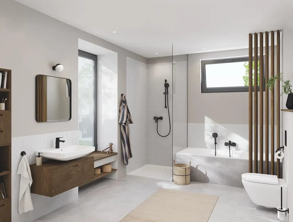 Душовий гарнітур Grohe Tempesta Cube 3 режими струменя 110 275882433, Чорний матовий - фото 4