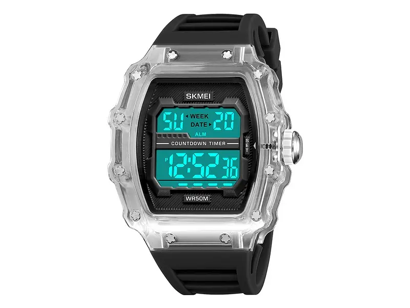 Чоловічий наручний годинник 2296WTBK White-Black Skmei acs0030040 - фото 3