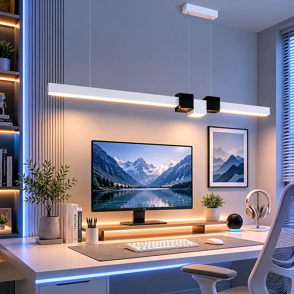 Підвісний LED-світильник Diasha 7528/1000WH, 28 W, 121 см, 0-10m2 - фото 2