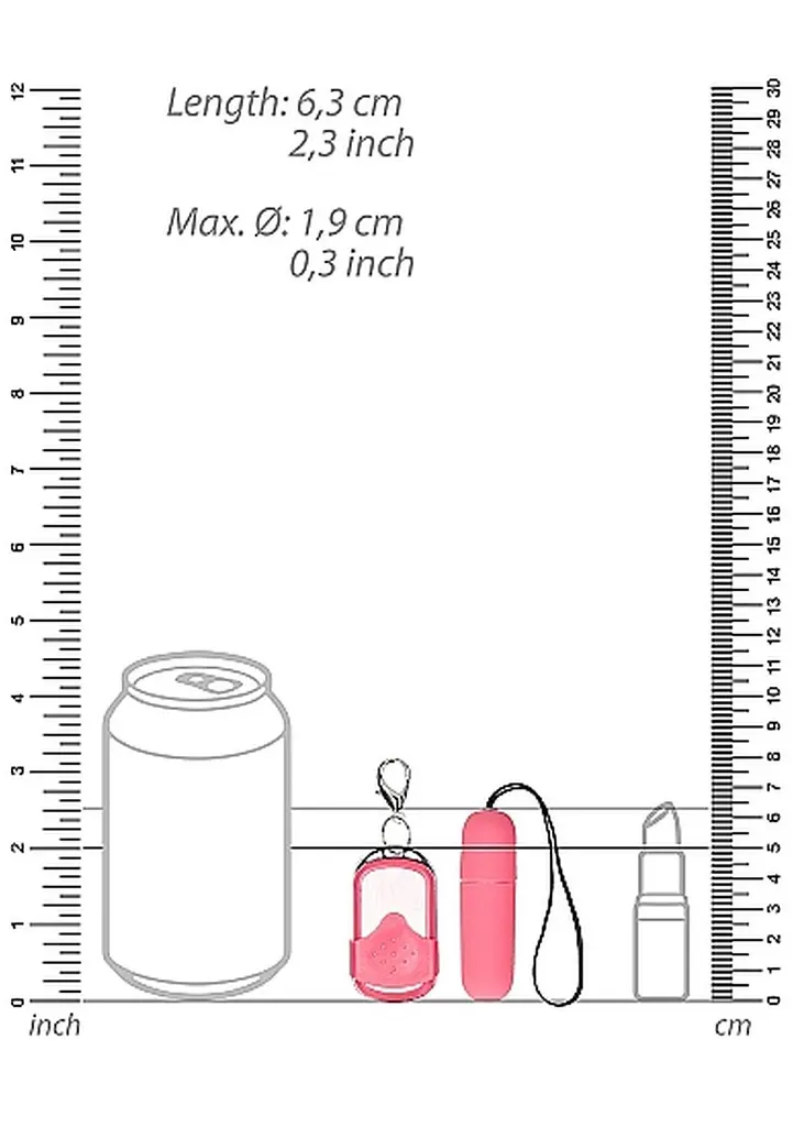 Віброяйце Shots Toys Remote Bullet 6.3 см (рожевий) - фото 4