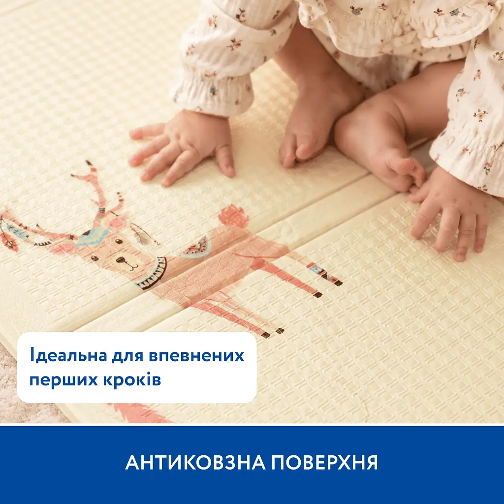 Великий двосторонній ігровий термокилимок Piccolino Ведмежа і друзі 180х200х1,5 см (26000005) - фото 5
