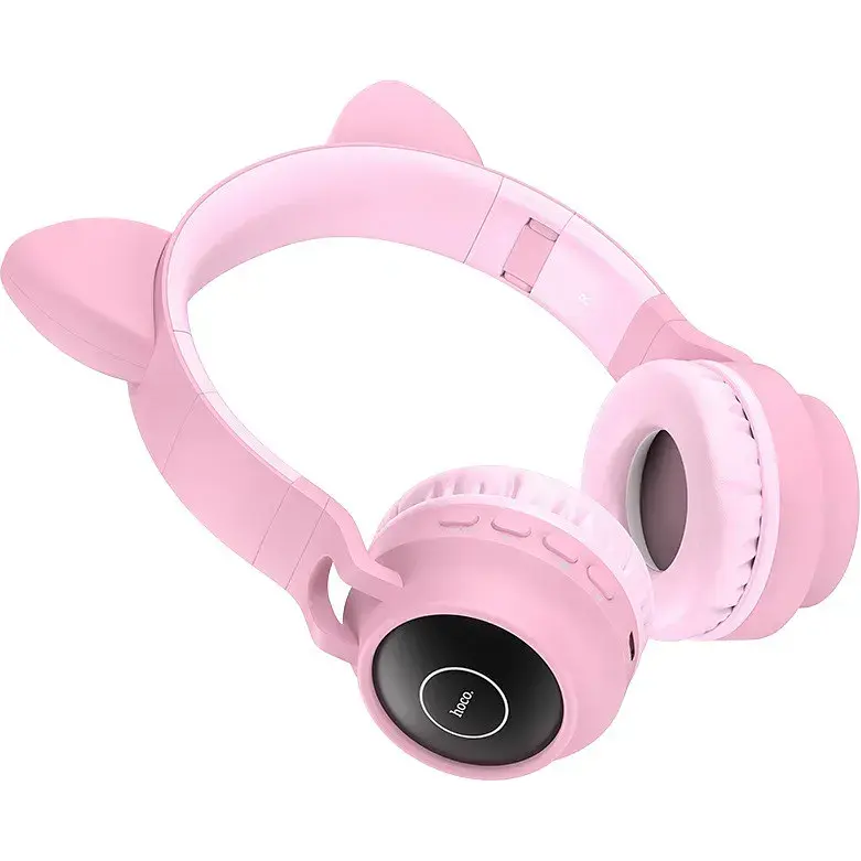 Гарнітура Hoco Bluetooth Stereo W27 Cat Ear pink - фото 2