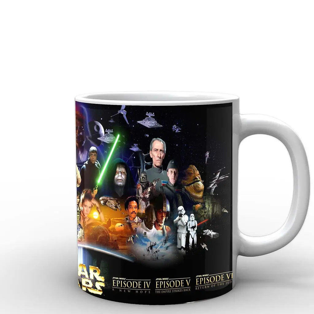 Кухоль GeekLand Зіркові війни Star Wars Герої 6 епізодів SW.002.62 330 мл білий - фото 3