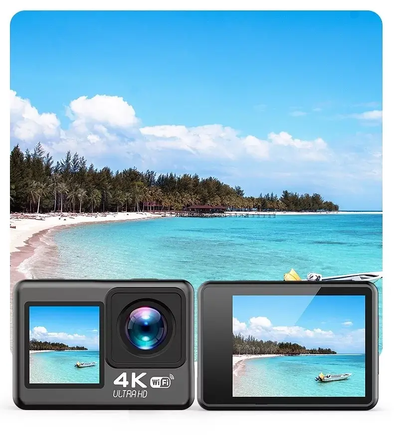 Екшн камера V8 Full HD 4K Wi-Fi з пультом дистанційного керування і водонепроникним боксом - фото 3