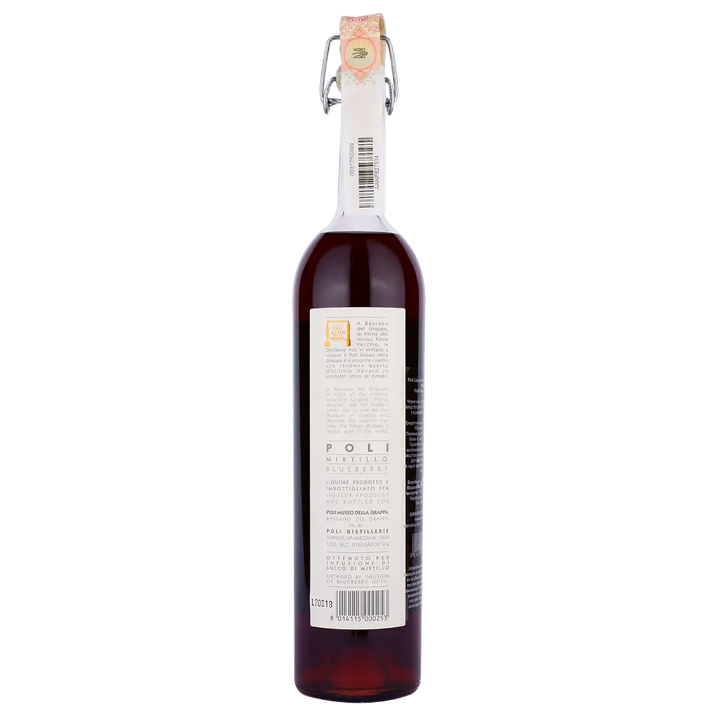 Граппа Poli Liqueur Mirtillo Blueberry, 28%, 0,5 л - фото 2
