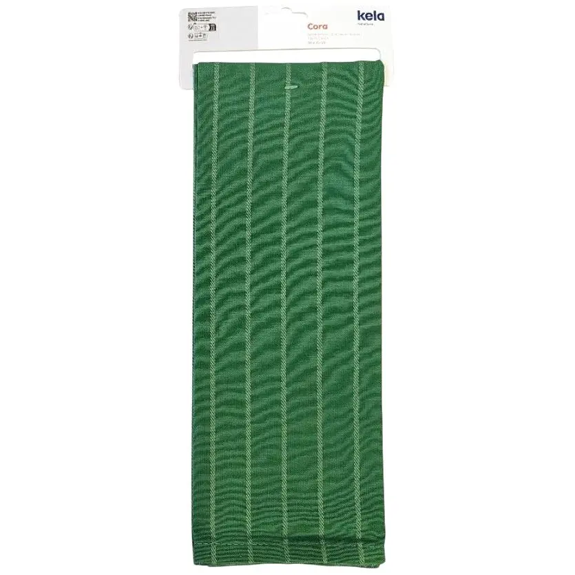 Кухонное полотенце Kela Cora 70x50 см темно-зеленое в полоску (12821) - фото 2