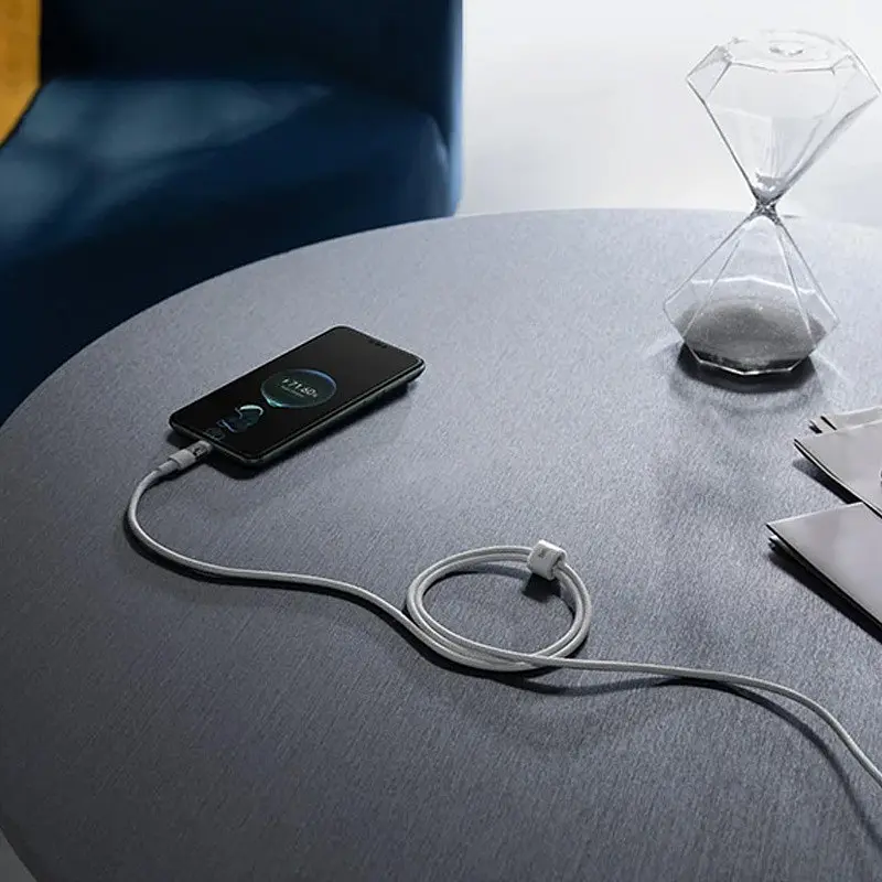 Дата кабель Baseus Gem Fast Charging USB to Type-C 100W (2m) (P10373002111) Moon White - фото 2