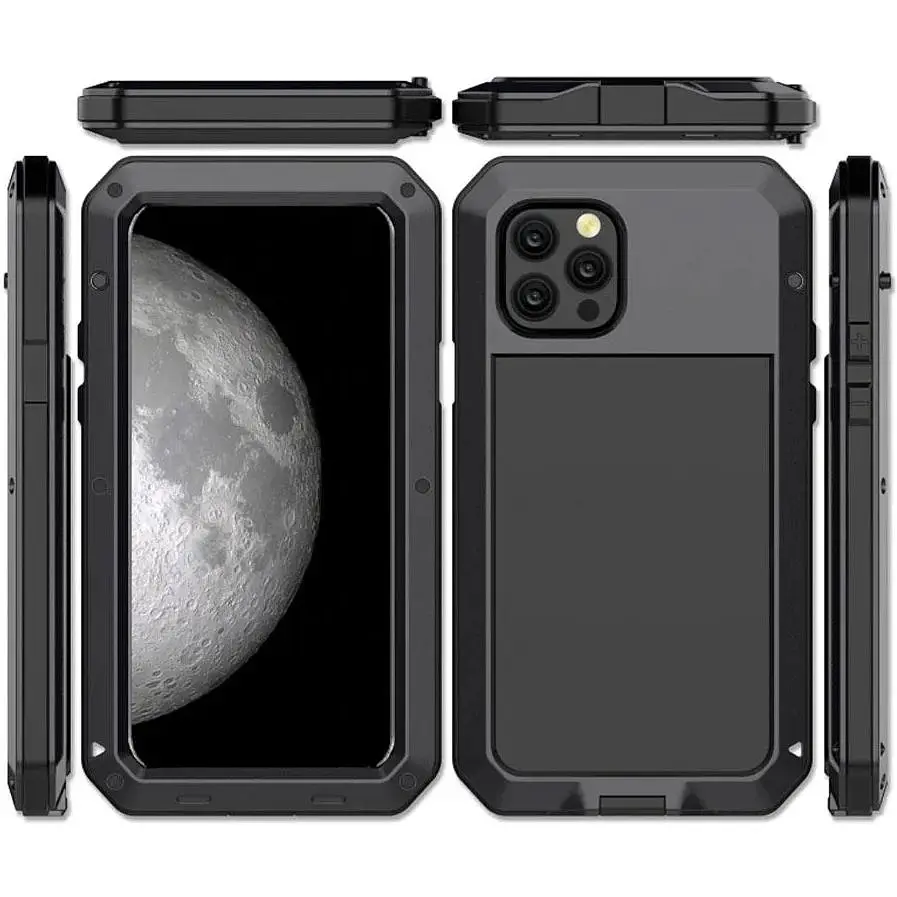 Противоударный чехол Primo Doom Armor для смартфона Apple iPhone 12 / iPhone 12 Pro Black - фото 2