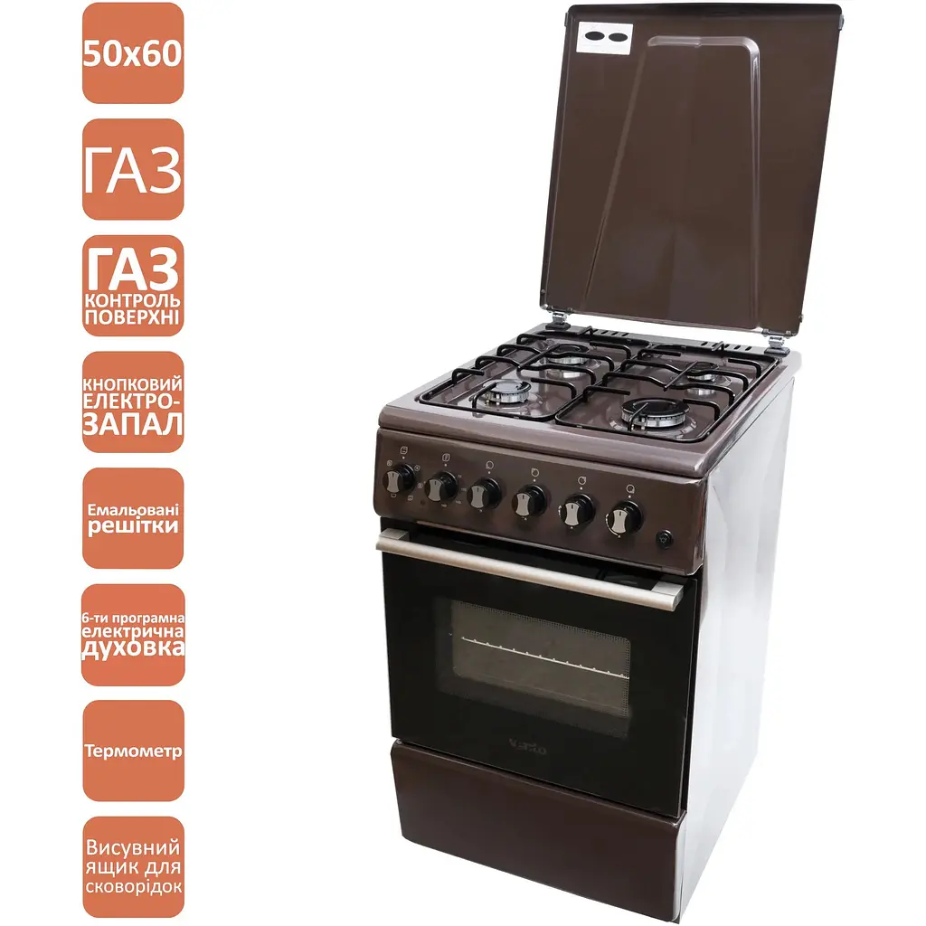 Кухонна плита Ventolux GE 5060 ES (BR) - фото 8