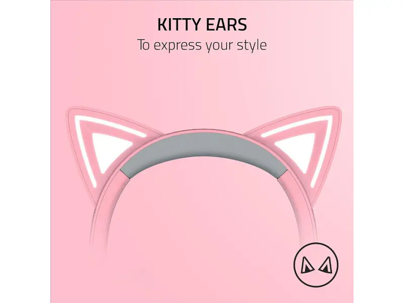 Комп'ютерна гарнітура Razer Kraken Kitty V2 Quartz (RZ04-04730200-R3M1) - фото 7