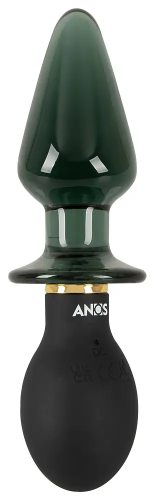 Анальний стимулятор - ANOS Double-Ended Butt Plug With Vibration - фото 3