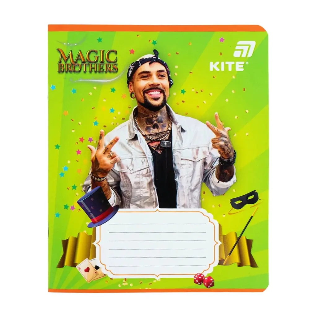 Зошит Kite Magic Brothers, 12 аркушів, клітинка (MB26-232), в асортименті - фото 5