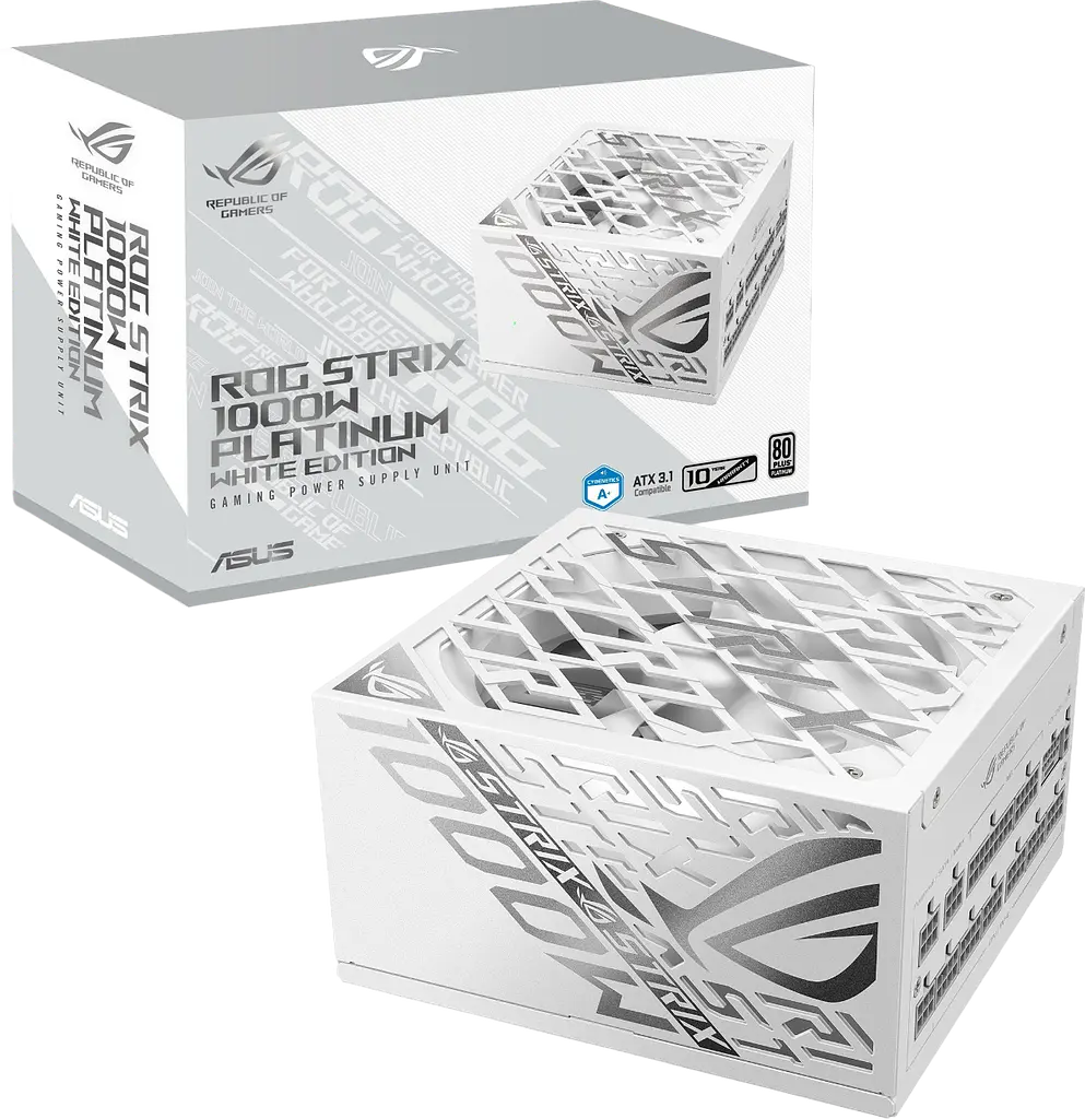 Блок живлення ASUS ROG STRIX 1000W 80+ Platinum White Edition (90YE00W4-B0NA00) - фото 4