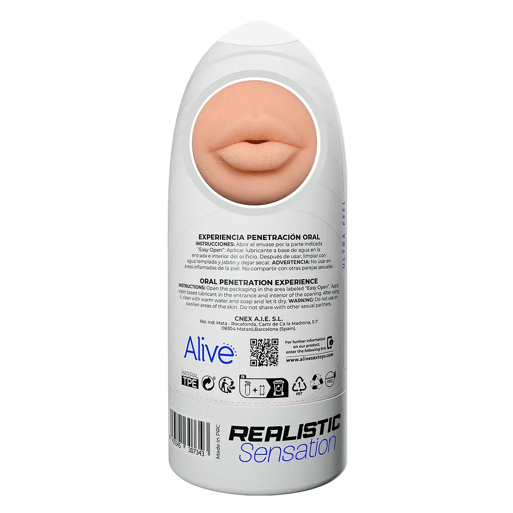 Мастурбатор Alive Flex Oral Experience 16 см телесный - фото 3
