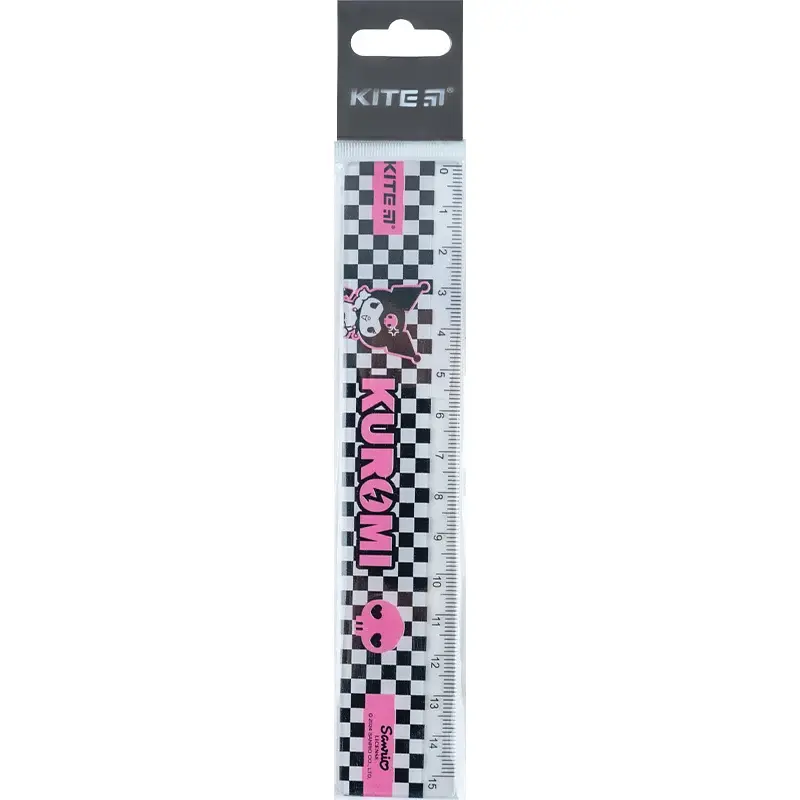 Линейка пластиковая Kite Kuromi 15 см (HK24-090-1) - фото 2