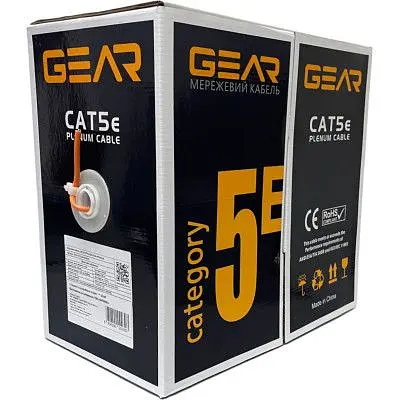 Кабель сетевой GEAR UTP 305м, cat.5e, CCA, 4 x 2 x 0,51, LSZH, indoor (GEC-UTPLCCA051305) - фото 2