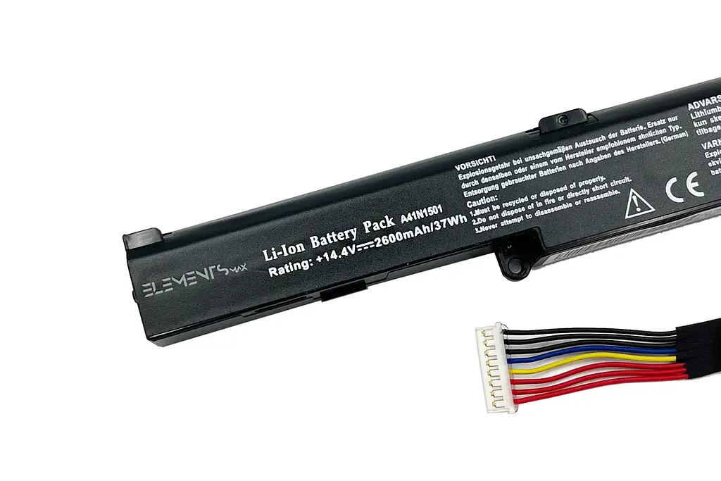 Акумулятор для Asus N552V N552VX N552VW N752V N752VX N752VW GL752VL GL752VW GL752JW G752VW 14.4V 2600 mAh (A41N1501-4S1P-2600) - фото 5