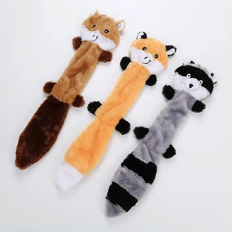 М'яка плюшева іграшка для прорізування зубів без набивання Derby Squeaky Dog Toy - фото 3