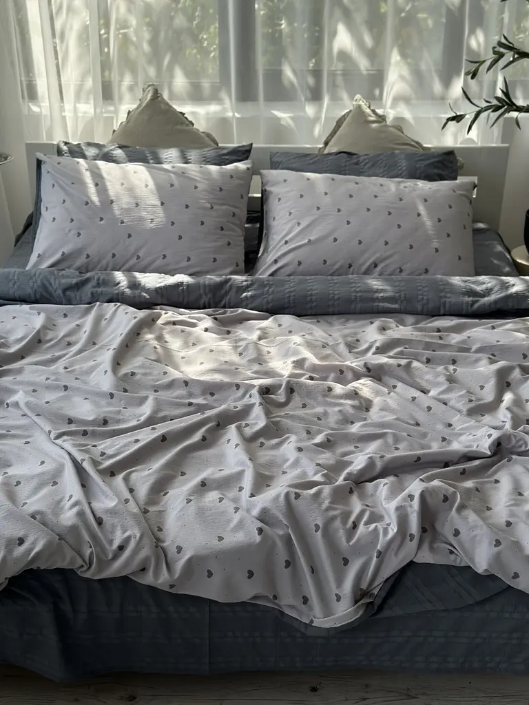Постільна білизна євро Dushka Home Муслін 41047 200х220 см - фото 2