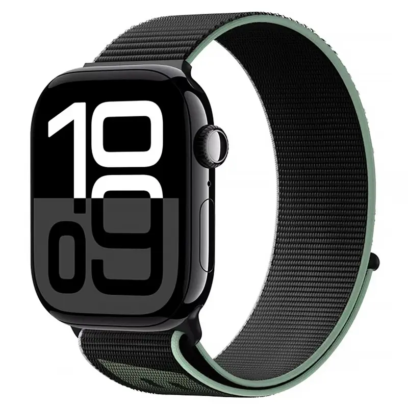 Ремінець Woven Nylon Sport для Apple Watch 42(ser.1-3)/44/45/46/49 мм Black Blueo teh0029333