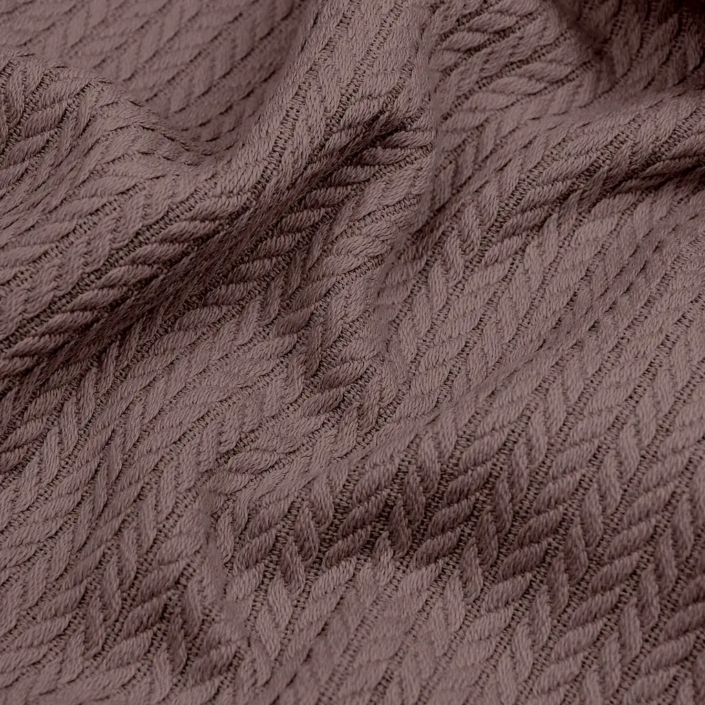 Плед покривало Cosas MousseKnitted Braid 240х260 см косичка (Blanket_100Mousse_KnittedBraid_240x260) - фото 4