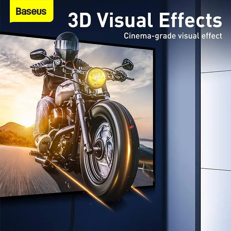 Кабель BASEUS HDMI 8K Adapter Cable 2 метра (CAKGQ-K01) - фото 7