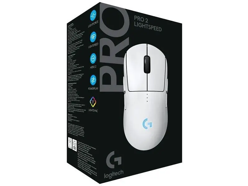 Миша Logitech PRO 2 Lightspeed White (910-007302) - фото 10