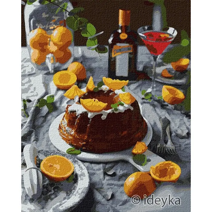 Картина за номерами "Апельсинова насолода" Ideyka KHO5616 40х50 см