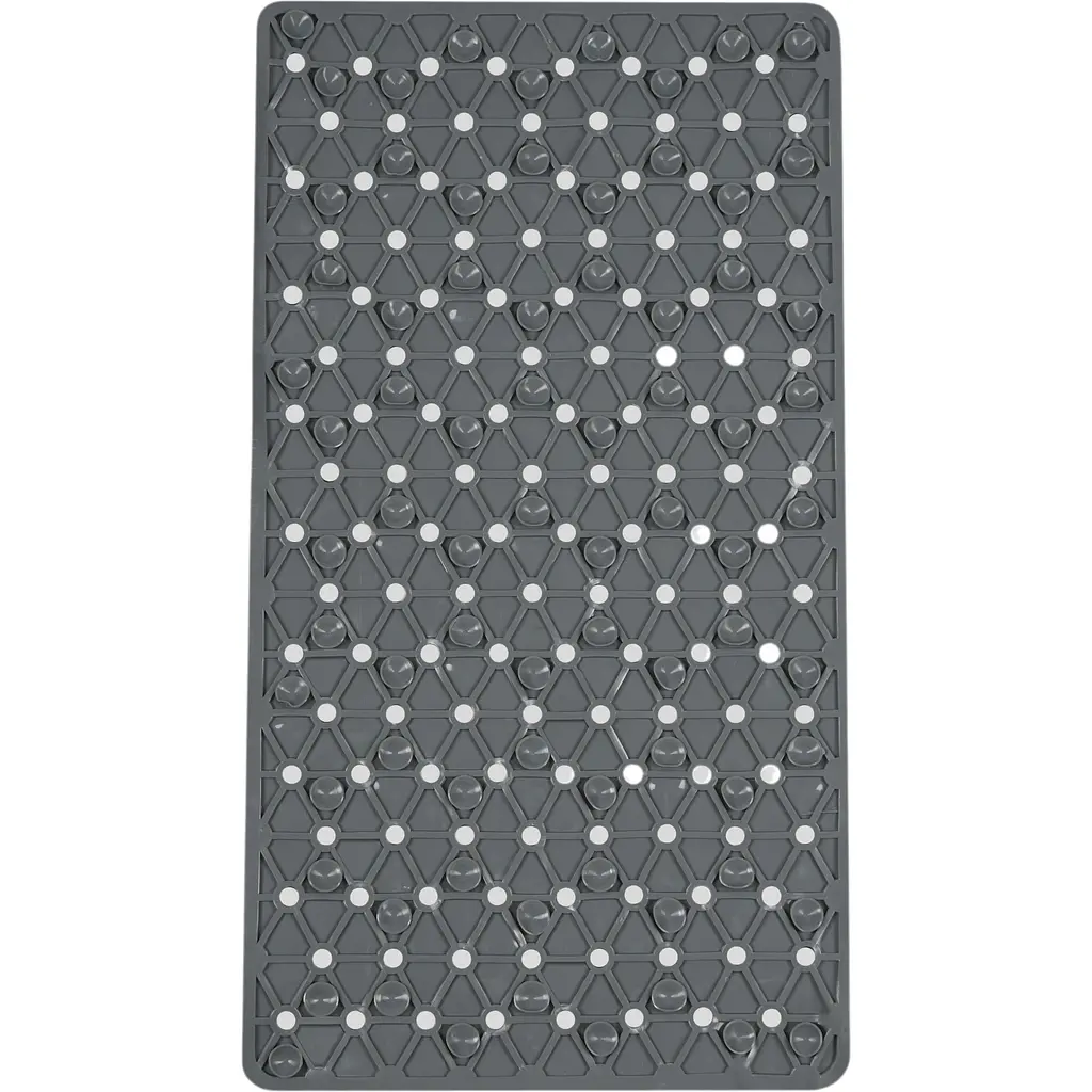 Килимок для ванної Eco Fabric Трикутники 68х37 см сірий (6837-012) - фото 2
