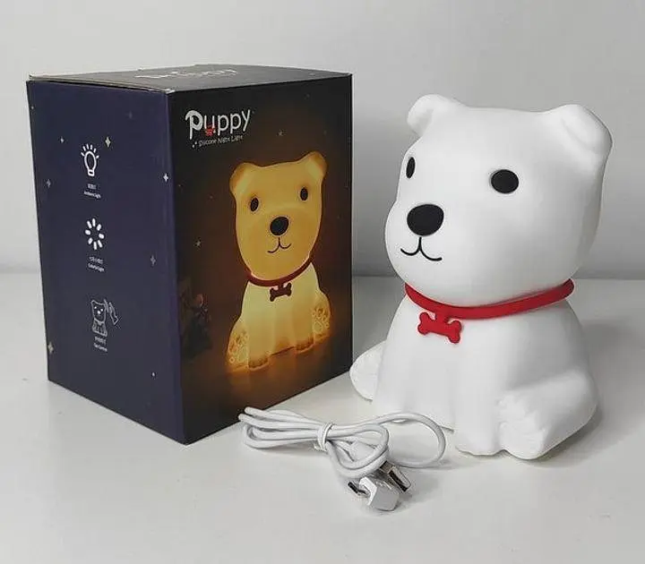 Ночник Framily LJC-140 дитячий акумуляторний силіконовий світильник Собачка 1.5 Вт - фото 3