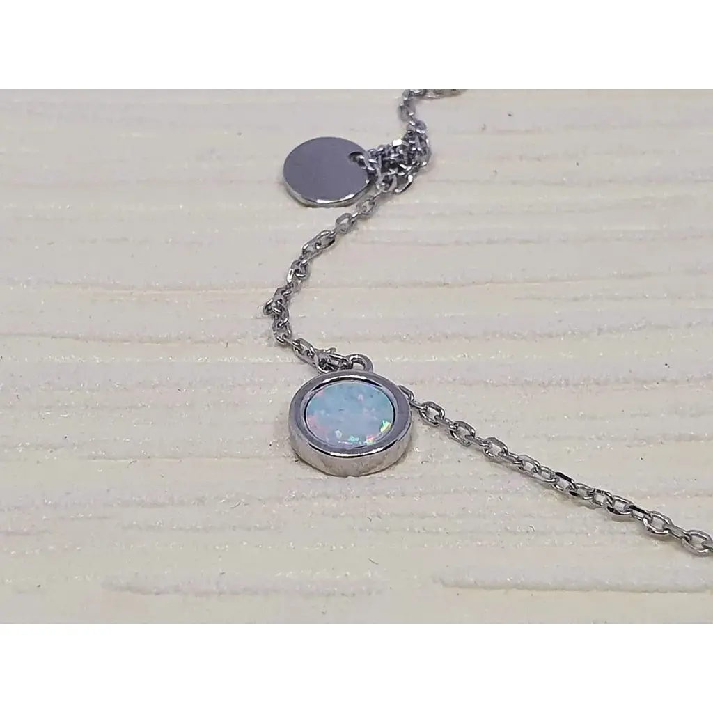 Срібний браслет Silvex 925 з опалом. Б2ОПБГ/1065Ш-2 21 - фото 3