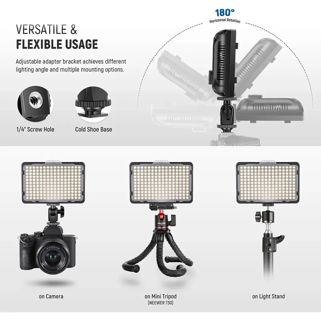 Накамерный свет Neewer PT-176S Battery and Charger [110709] - фото 4