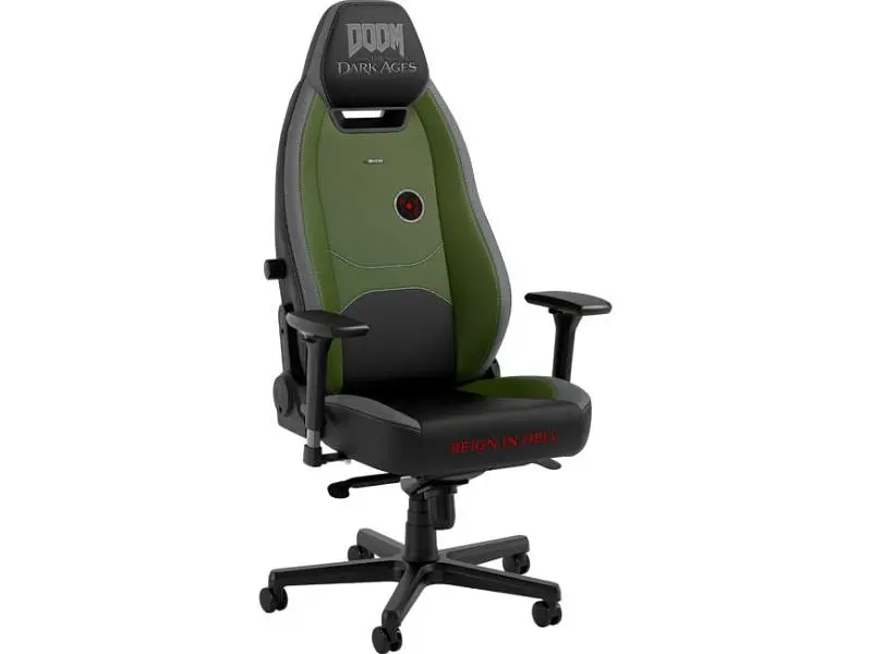 Крісло геймерське Noblechairs Legend Doom The Dark Ages Edition Green (NBL-LGD-PU-DDA) - фото 2