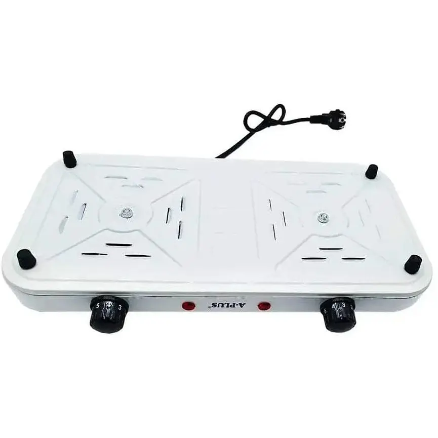 Плита двоконфоркова електрична кухонна A-Plus 2103 настільна переносна спіральна 2000 Вт - фото 5