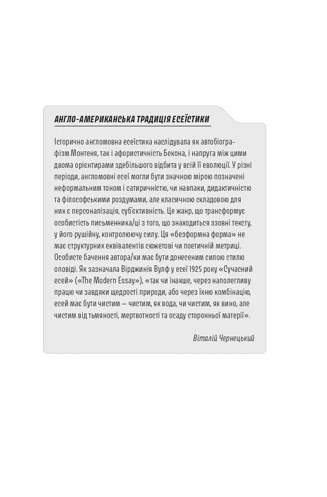 Спіймати невловиме. Путівник світом есеїстики - - фото 11