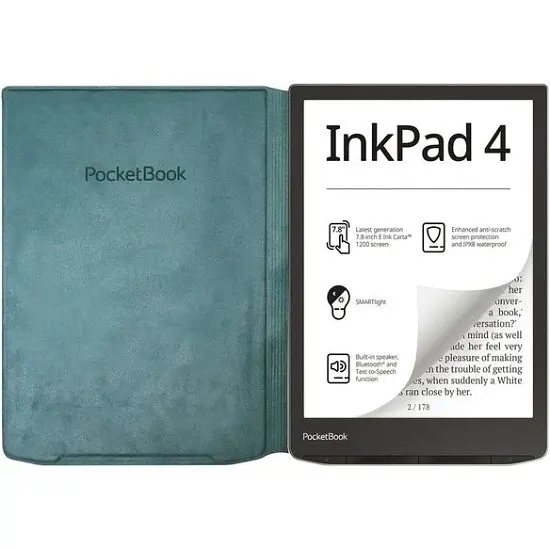 Обкладинка PocketBook 7.8", InkPad(PB743), Flip cover, темно зелена - фото 4