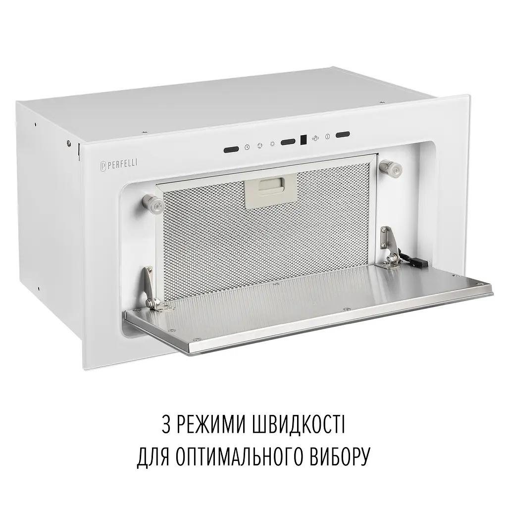Витяжка повновбудована PERFELLI DESIGN VISION 6 BIANCO SILENZIO - фото 9