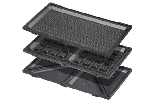 Мультимейкер Ardesto SM-H300B 700 Вт 3 пластини: сендвіч вафельна гриль антипригарне покриття Black - фото 4